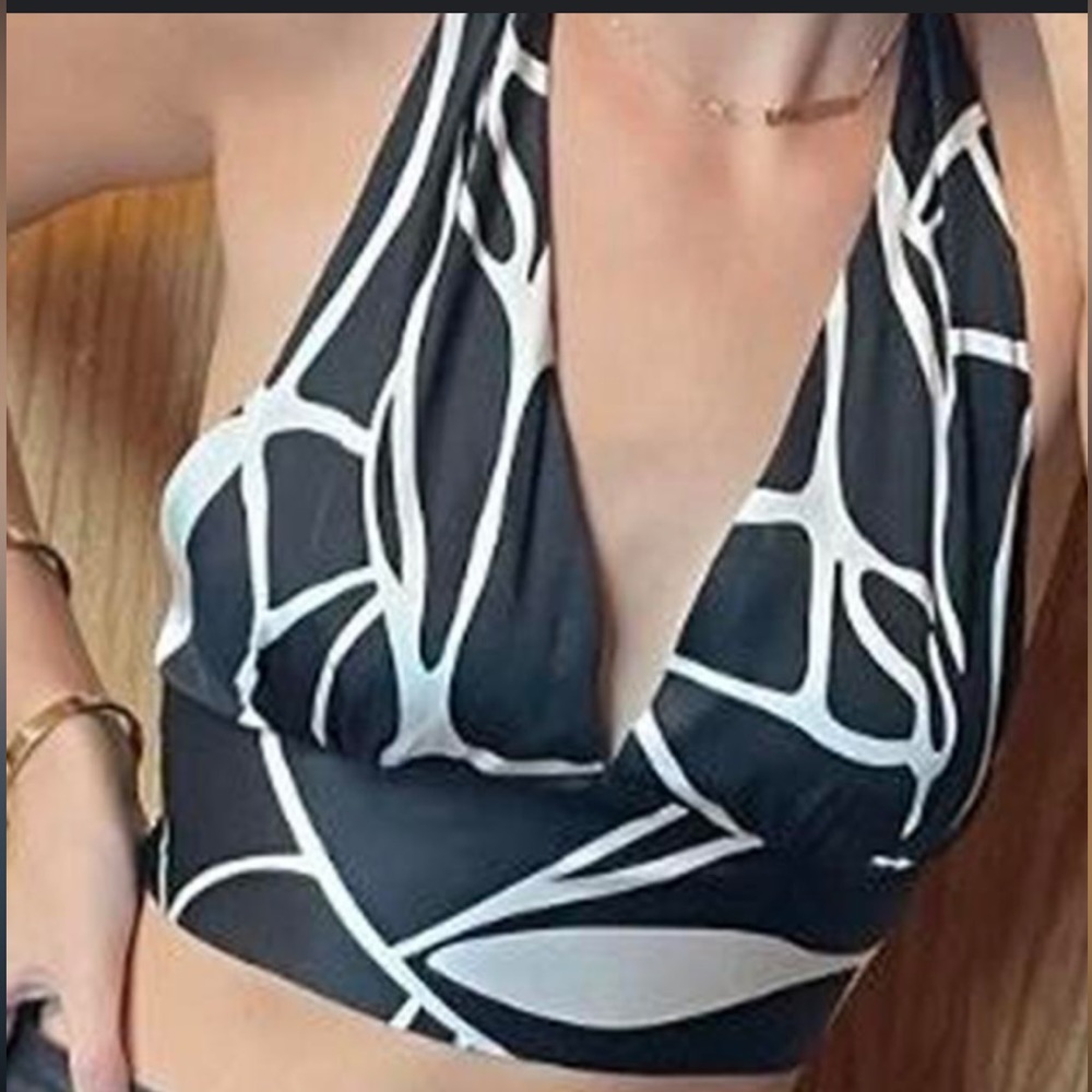Satin halter top